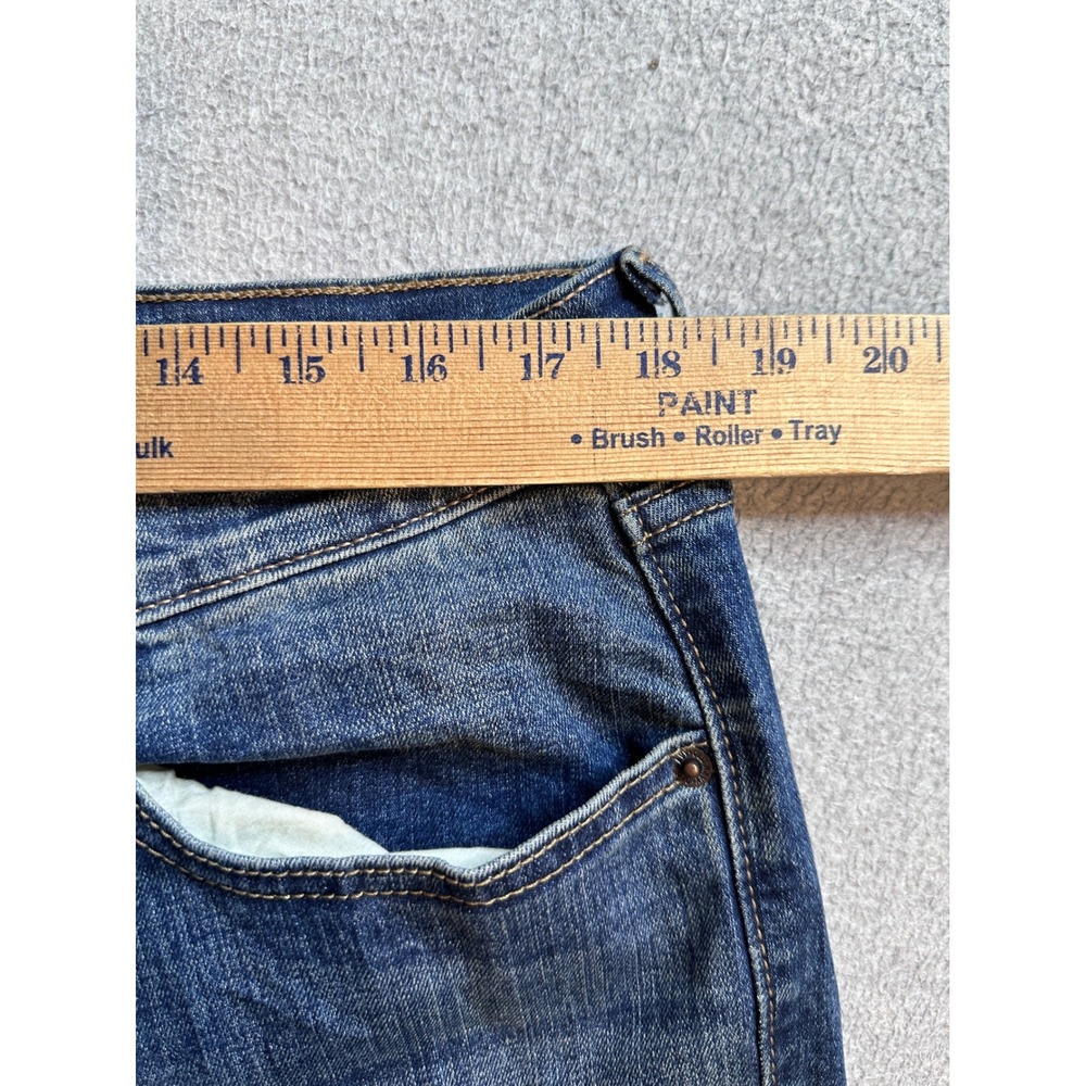 Old Navy Curvy Skinny Darci Jeans Womens 14 Long Blue Denim Distressed High Rise - Picture 8 of 13